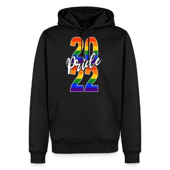 Gay Pride 2022 LGBTIQ Queer Demonstration - Men's Premium Hoodie - black - Front - Nico (187cm) & Julia (174cm)