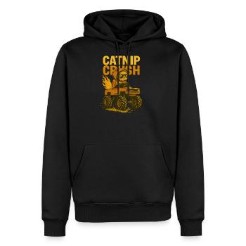 Cool Cat Monstertruck - Men's Premium Hoodie - black - Front - Nico (187cm) & Julia (174cm)