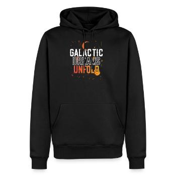 Stargazing - Men's Premium Hoodie - black - Front - Nico (187cm) & Julia (174cm)