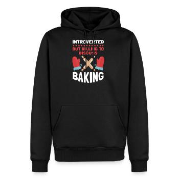 Bake Bakers To Discuss Baking - Men's Premium Hoodie - black - Front - Nico (187cm) & Julia (174cm)