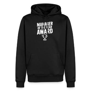 Manager of the Year Award - Men's Premium Hoodie - black - Front - Nico (187cm) & Julia (174cm)