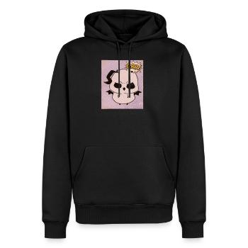 Grumpy Kawaii Fluffy Monster Grr - Men's Premium Hoodie - black - Front - Nico (187cm) & Julia (174cm)