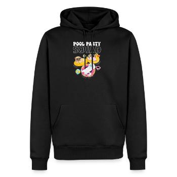 Kids Pool Party Squad Animals Birthday - Men's Premium Hoodie - black - Front - Nico (187cm) & Julia (174cm)