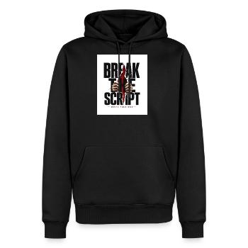 Break The Script: Write Your Own - Men's Premium Hoodie - black - Front - Nico (187cm) & Julia (174cm)