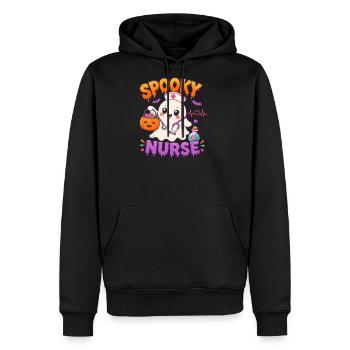 Spooky Nurse Halloween - Men's Premium Hoodie - black - Front - Nico (187cm) & Julia (174cm)
