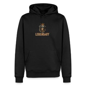 Legendary Papa Grandpa Grandfather - Men's Premium Hoodie - black - Front - Nico (187cm) & Julia (174cm)