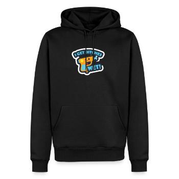 Wet em up - Men's Premium Hoodie - black - Front - Nico (187cm) & Julia (174cm)