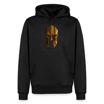spartan helmet - Men's Premium Hoodie - black - Front - Nico (187cm) & Julia (174cm)