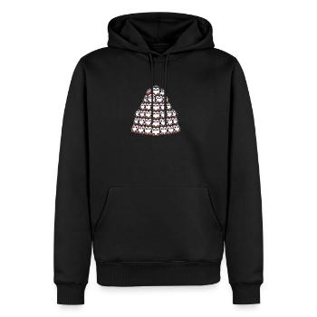 Penguin Christmas Christmas tree pine tree - Men's Premium Hoodie - black - Front - Nico (187cm) & Julia (174cm)