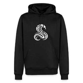 Venomous Snake Tattoo Style - Men's Premium Hoodie - black - Front - Nico (187cm) & Julia (174cm)