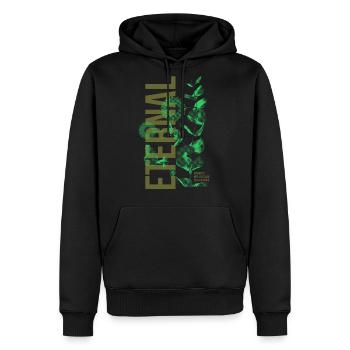 Eternal Streetwear - Men's Premium Hoodie - black - Front - Nico (187cm) & Julia (174cm)