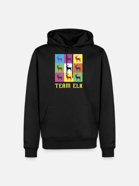 Team Elk - Men's Premium Hoodie - black