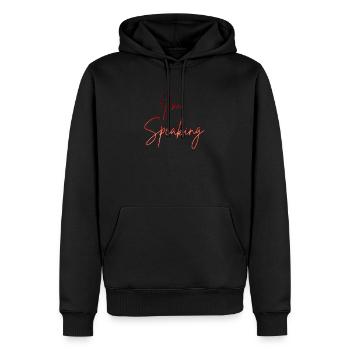 Im Speaking quotes - Men's Premium Hoodie - black - Front - Nico (187cm) & Julia (174cm)