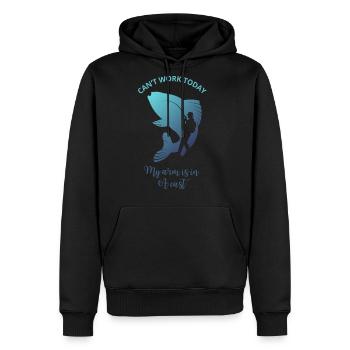 I Can't Work Today My Arm is in a cast - Men's Premium Hoodie - black - Front - Nico (187cm) & Julia (174cm)