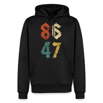 8647 Rock Style Retro Vintage - Men's Premium Hoodie - black - Front - Nico (187cm) & Julia (174cm)