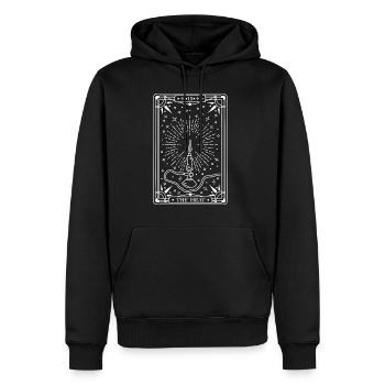 The Heat (white) - Men's Premium Hoodie - black - Front - Nico (187cm) & Julia (174cm)