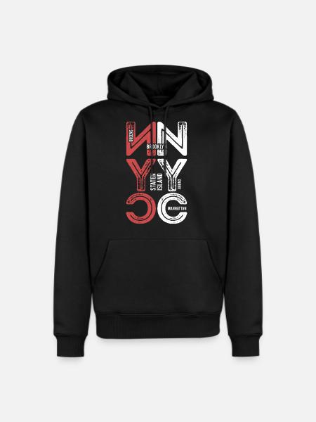 Basic T shirt - Men's Premium Hoodie - black