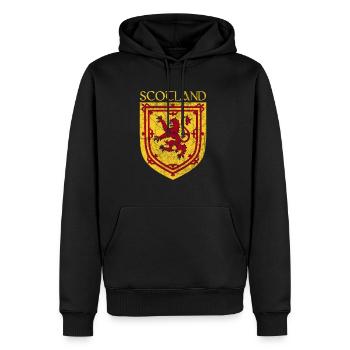Vintage Coat of arms of Scotland - Men's Premium Hoodie - black - Front - Nico (187cm) & Julia (174cm)