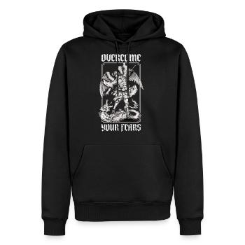 Overcome Your Fears - Men's Premium Hoodie - black - Front - Nico (187cm) & Julia (174cm)