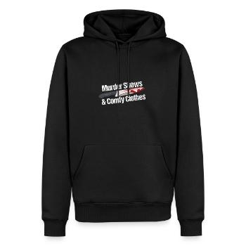 Murder Shows & Comfy Clothes - Men's Premium Hoodie - black - Front - Nico (187cm) & Julia (174cm)