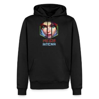 mech arena - Men's Premium Hoodie - black - Front - Nico (187cm) & Julia (174cm)