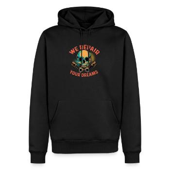 Repair Your Dreams Car Technician Gift - Men's Premium Hoodie - black - Front - Nico (187cm) & Julia (174cm)