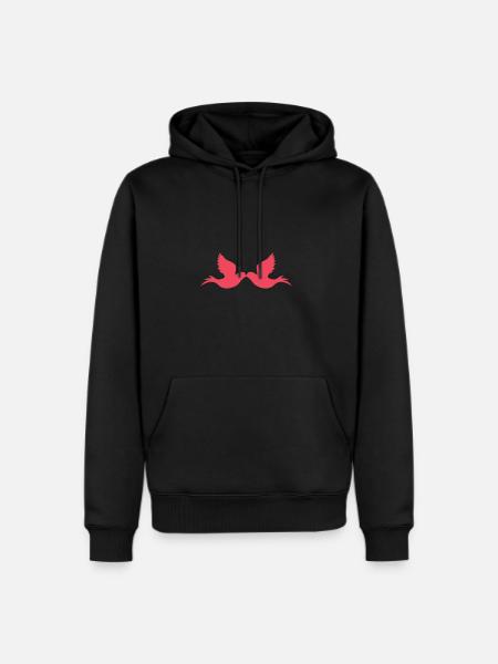 Love birds - Men's Premium Hoodie - black