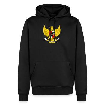 national emblem of indonesia - Men's Premium Hoodie - black - Front - Nico (187cm) & Julia (174cm)
