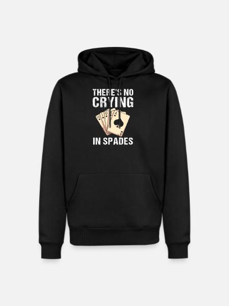 Spades Card Game Player Poker - Men's Premium Hoodie - black
