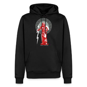 greek mythology - zeus - Men's Premium Hoodie - black - Front - Nico (187cm) & Julia (174cm)