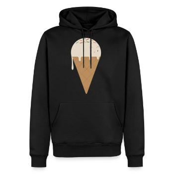 ice cream cat ,Ice Cream Kitty - Men's Premium Hoodie - black - Front - Nico (187cm) & Julia (174cm)