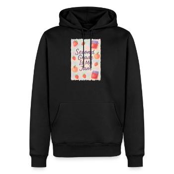Second Grade Is My Jam - Men's Premium Hoodie - black - Front - Nico (187cm) & Julia (174cm)