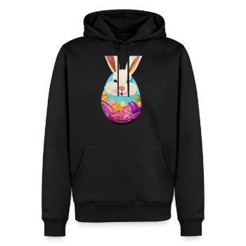 Easter bunny - Men's Premium Hoodie - black - Front - Nico (187cm) & Julia (174cm)