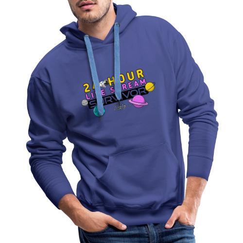 24-HOUR LIVE STREAM SURVIVOR - Men's Premium Hoodie