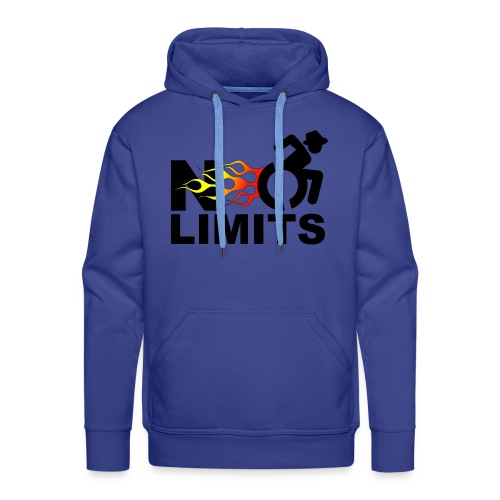 There are no limits when you're in a wheelchair - Men's Premium Hoodie