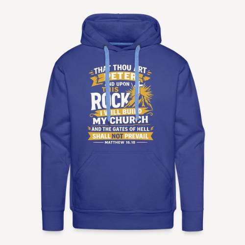Matthew 16 18 - Men's Premium Hoodie