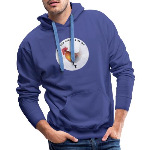 Are you staring at my cock - Men's Premium Hoodie