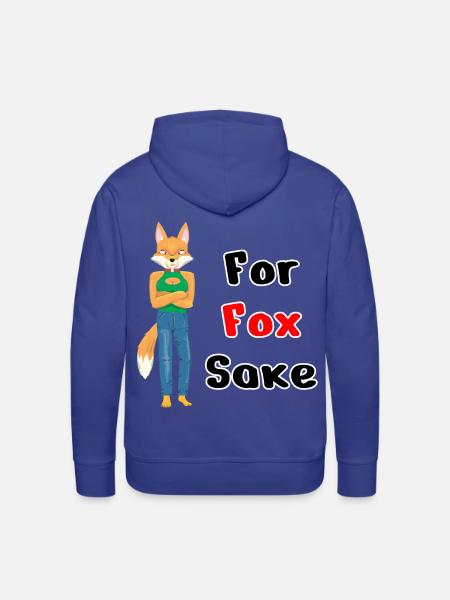 For Fox Sake - Men's Premium Hoodie - royal blue