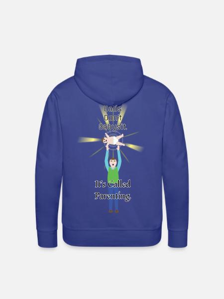 Dads Don't Babysit - Men's Premium Hoodie - royal blue