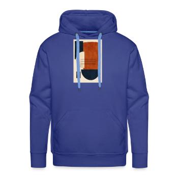 Geometric Modernist Shapes - Men's Premium Hoodie - royal blue - Front - Liam (192cm)
