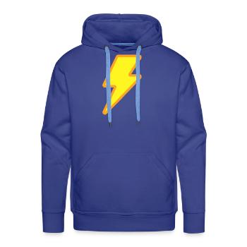 Lightning Bolt - Men's Premium Hoodie - royal blue - Front - Liam (192cm)