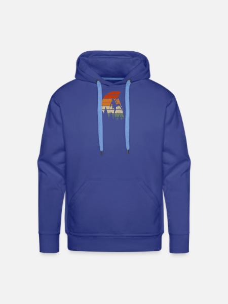Sunset Summit Climber - Men's Premium Hoodie - royal blue