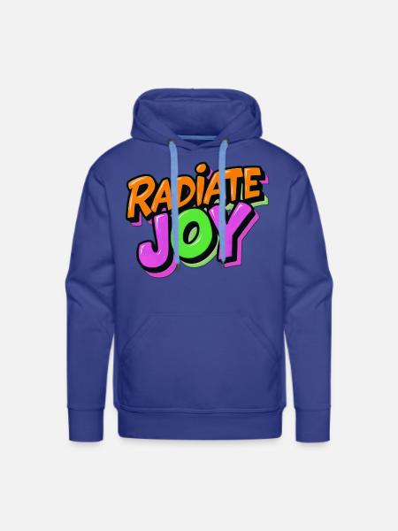 Radiate Joy - Men's Premium Hoodie - royal blue