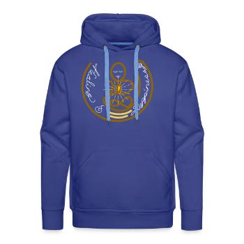Healing and Happiness - Men's Premium Hoodie - royal blue - Front - Liam (192cm)