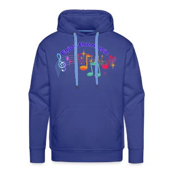 music - Men's Premium Hoodie - royal blue - Front - Liam (192cm)
