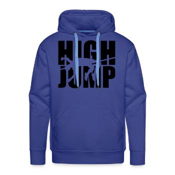 High jump - Men's Premium Hoodie - royal blue - Front - Liam (192cm)