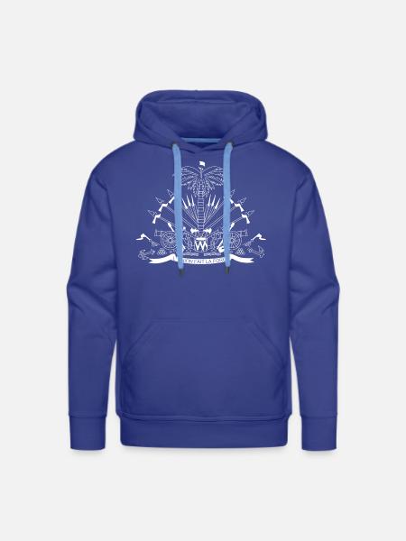 Haiti Coat of Arms - Men's Premium Hoodie - royal blue