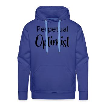 Perpetual optimist - Men's Premium Hoodie - royal blue - Front - Liam (192cm)