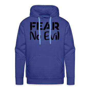 Fear No Evil - Men's Premium Hoodie - royal blue - Front - Liam (192cm)