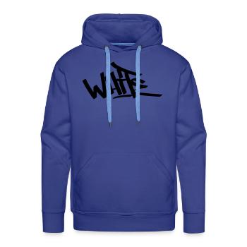 white tag - Men's Premium Hoodie - royal blue - Front - Liam (192cm)
